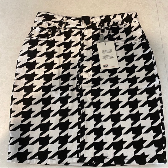 ASOS Houndstooth Mini Skirt - Picture 1 of 4